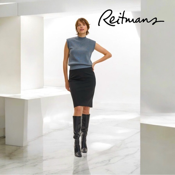 NWOT, Reitmans, Sheath skirt - Classic Stretch, XL, Black - Picture 1 of 12